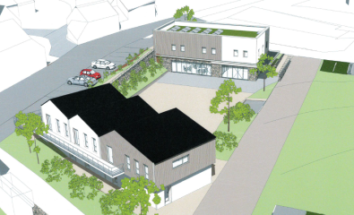 Visite du chantier de l'Espace de Convivialité